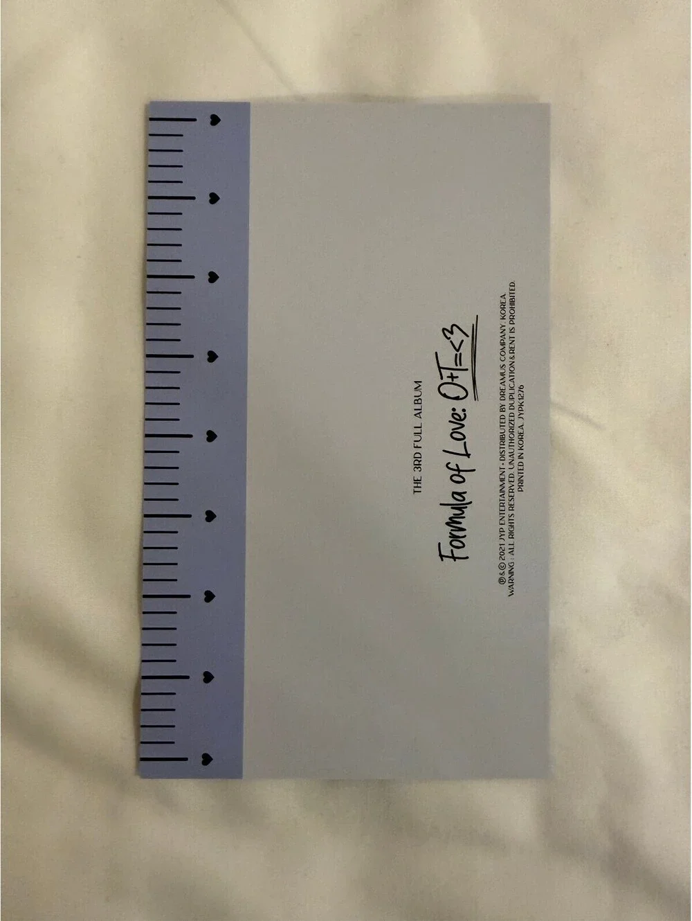 Twice Sana FORMULA OF LOVE Target Exclusive Ruler Postcard